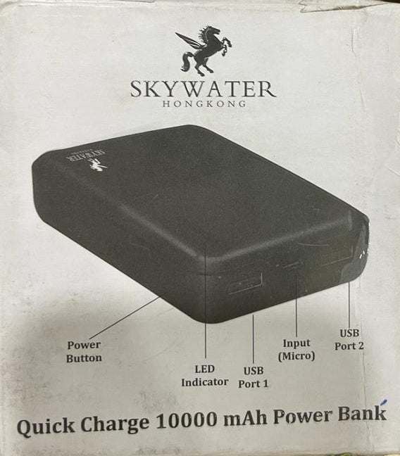 Open Box, Unused SKYWATER 10000 mAh Wireless Power Bank (10 W, Fast Charging)