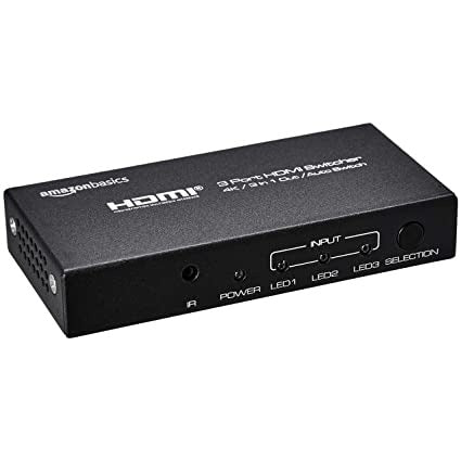 खुला बॉक्स, अप्रयुक्त AmazonBasics 4K HDMI 3x1 स्विच