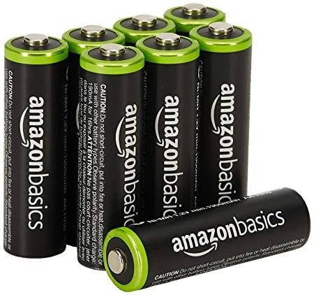 Open Box, Unused AmazonBasics 8 Pack AA Ni-MH Pre-Charged Rechargeable Batteries