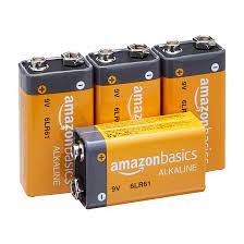 Open Box, Unused Amazon Basics 9 Volt Everyday Alkaline Battery - Pack of 24