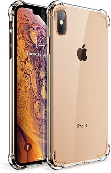 Open Box, Unused Amazon Brand - Solimo Transparent Case(Hard Back&Soft Bumper Cover with Cushioned Edges) for Apple iPhone Xs