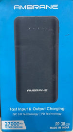 Load image into Gallery viewer, Open Box, Unused Ambrane 27000mAh Li-Polymer Powerbank with Type C and USB Ports
