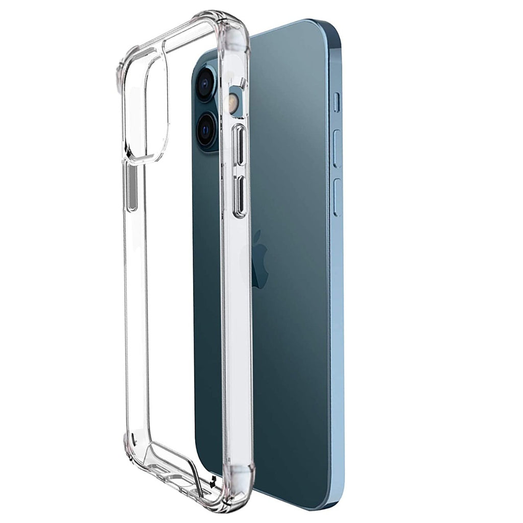 ओपन बॉक्स, अप्रयुक्त अमेज़ॅन ब्रांड - ऐप्पल आईफोन 12 के लिए 8 फुट ड्रॉप पोरोटेक्शन के साथ सोलिमो पारदर्शी केस (हार्ड बैक और सॉफ्ट बम्पर कवर)