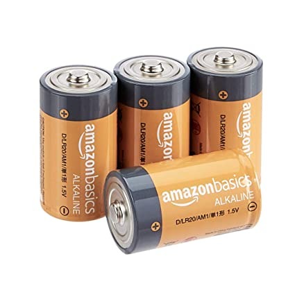 Open Box, Unused AmazonBasics D Cell Everyday Alkaline Batteries (16 -Pack)