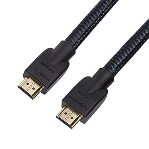 Open Box, Unused AmazonBasics Braided HDMI Cable - 25-Feet