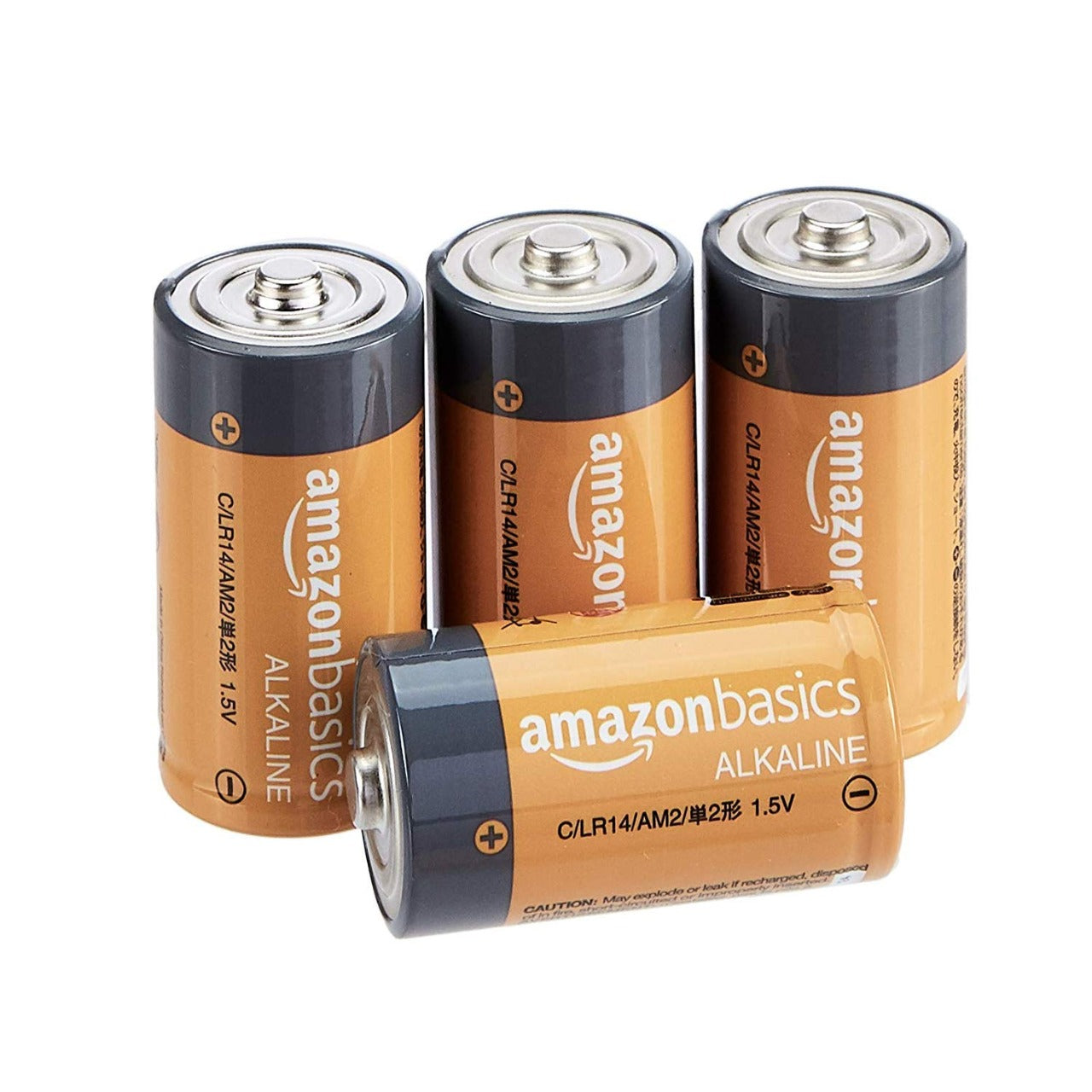 Open Box, Unused AmazonBasics C Cell Everyday Alkaline Batteries (4-Pack)