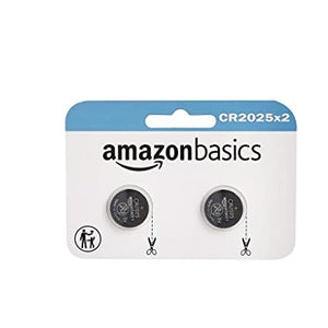 Open Box, Unused AmazonBasics CR2025 Lithium Coin Cell, 2-Pack
