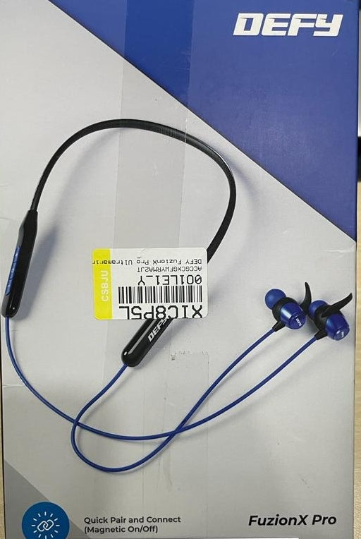 Open Box, Unused DEFY FuzionX Pro Bluetooth Headset  (Ultramarine Blue, In the Ear)