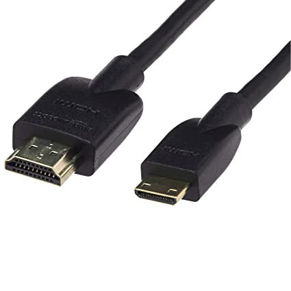 Open Box, Unused AmazonBasics Premium Flexible HDMI Cable and Mini HDMI Adapter, 6-Feet