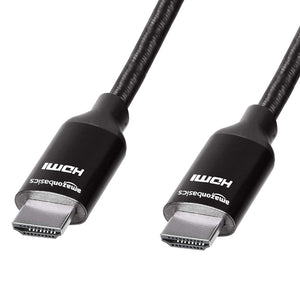 ओपन बॉक्स, अप्रयुक्त AmazonBasics हाई-स्पीड 4K HDMI केबल ब्रेडेड कॉर्ड के साथ, 6 फीट, काला