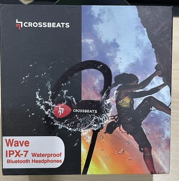 Open Box, Unsued CrossBeats Wave Waterproof Sports Bluetooth Wireless Earphones