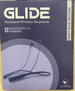 Open Box, Unused Wings Glide Neckband with Siri and Google Assistant Bluetooth Headset