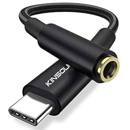 Open Box, Unused Kinsound USB C to 3.5 mm Jack Audio Headphone Adapter