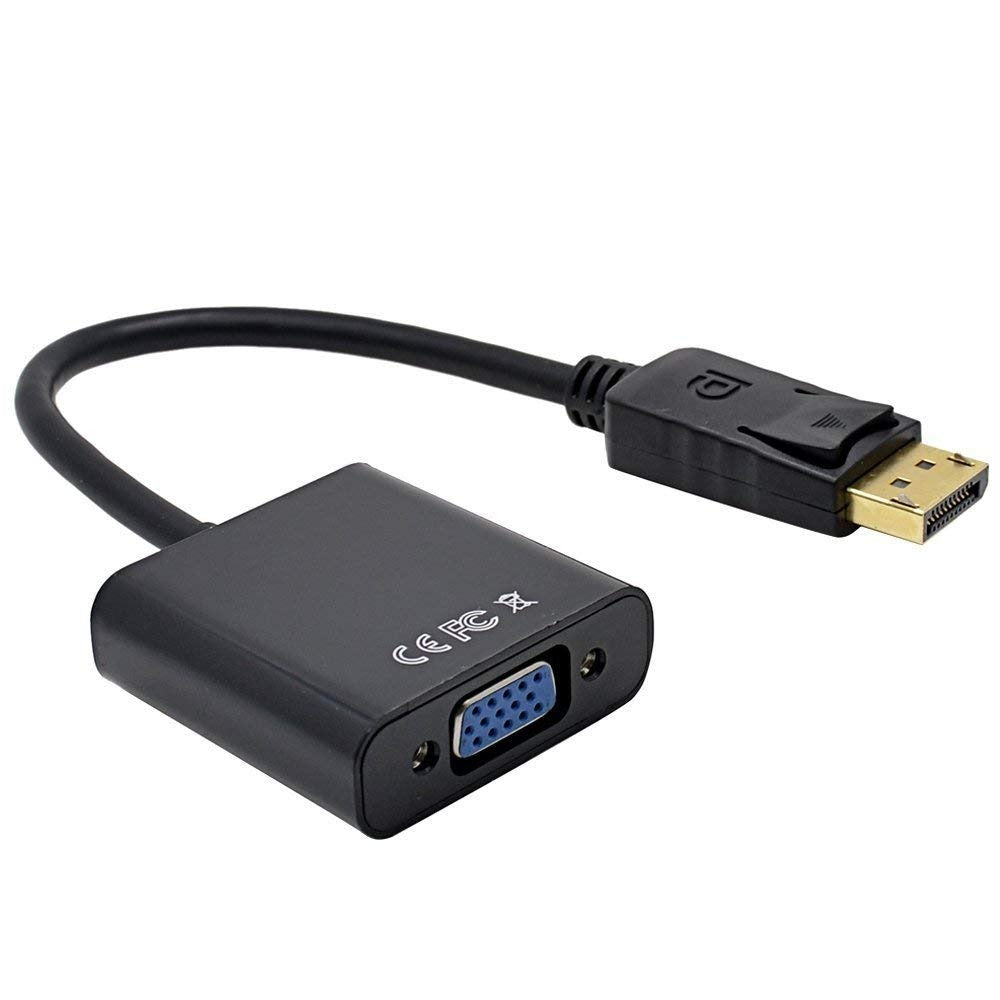 Open Box, Unused Lapster DisplayPort to VGA Adapter, Gold-Plated DP to VGA Cord