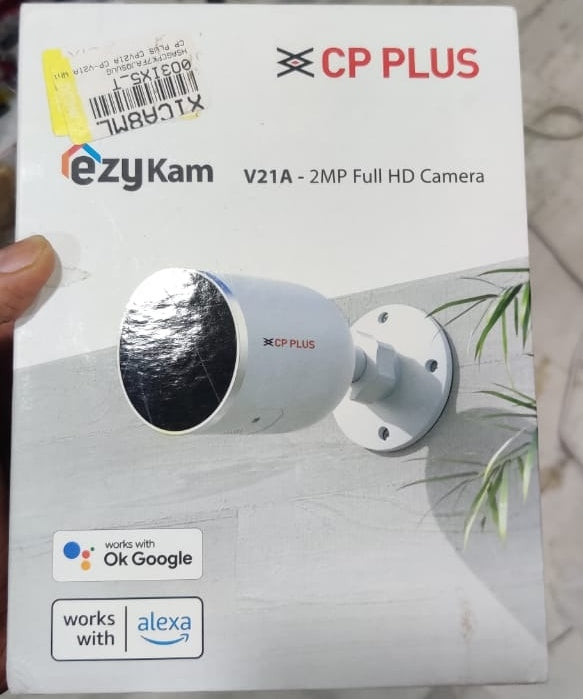 Open Box, Unused CP PLUS CP-V21 2MP Wi-Fi 1080p Full HD White Bullet Outdoor Camera (Pack of 3)