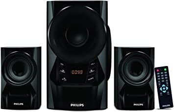 Open Box Unused Philips IN-MMS6080B/94 2.1 Channel Multimedia Speakers