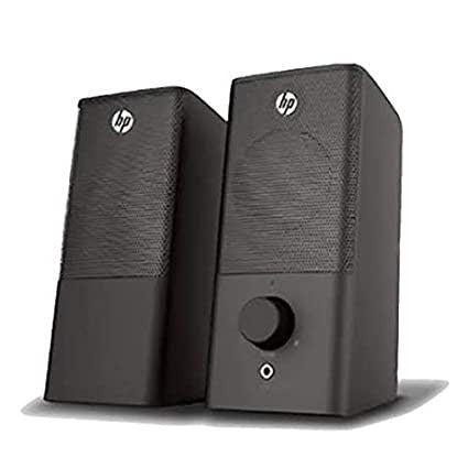 Open Box Unused HP DHS-2101 2.0 USB Portable Multimedia Wired Black Speaker