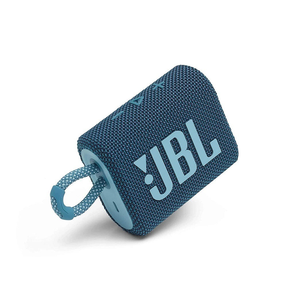 Open Box Unused JBL GO3 Ultra Portable IP67 Water & Dustproof Bluetooth Speaker (Without Mic, Blue)