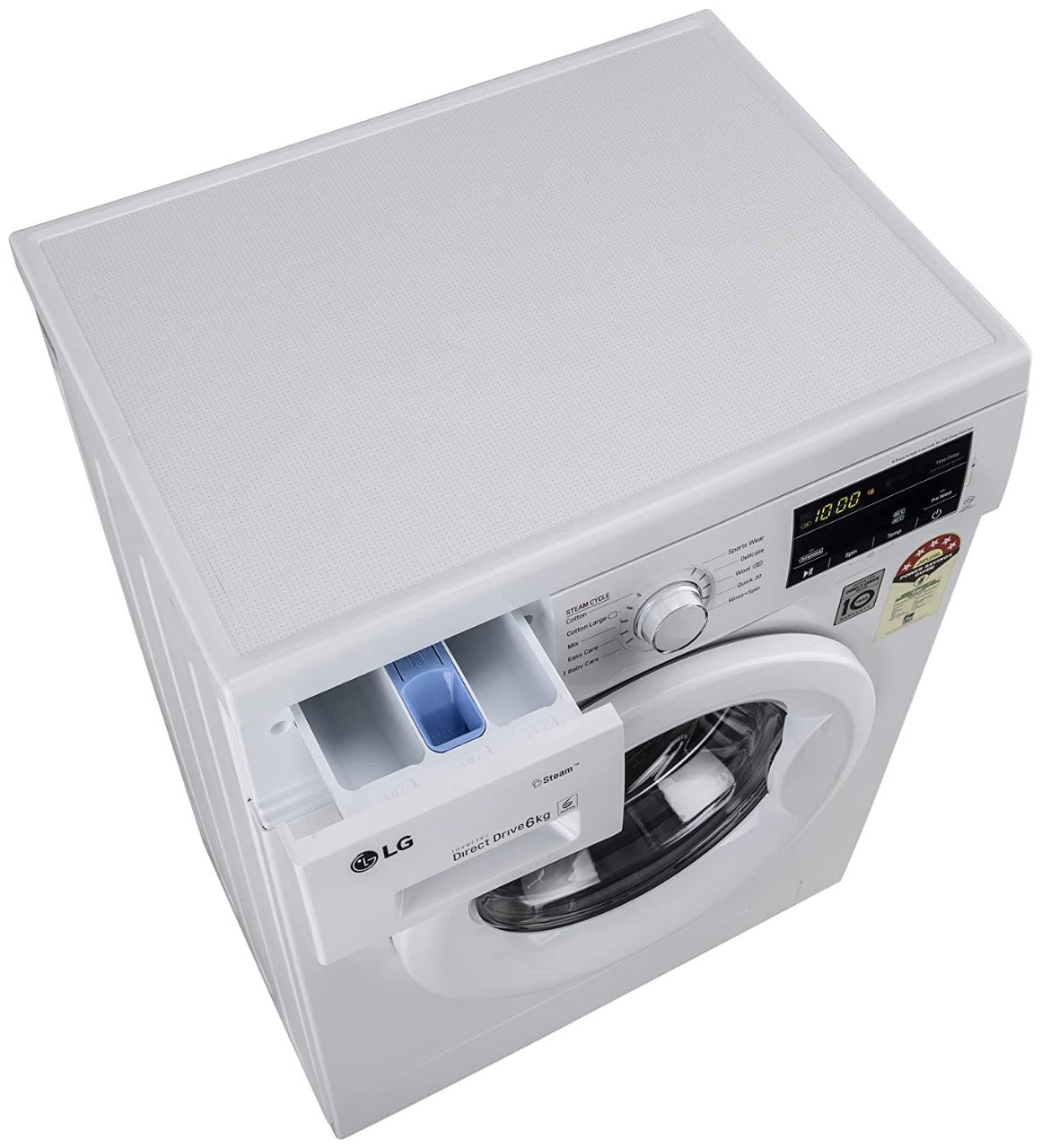 ओपन बॉक्स, अप्रयुक्त LG 6 Kg 5 स्टार इन्वर्टर फुली-ऑटोमैटिक फ्रंट लोडिंग वॉशिंग मशीन