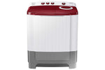 Load image into Gallery viewer, Open Box, Unused Samsung 8.0 Kg Semi-Automatic 5 Star Top Loading Washing Machine (WT80R4000RG/TL, Light Grey, Wine Red Lid (Opaque)

