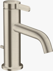 AXOR One Single lever basin mixer 70 with lever handle and popup waste set Brushed Nickel 48000820