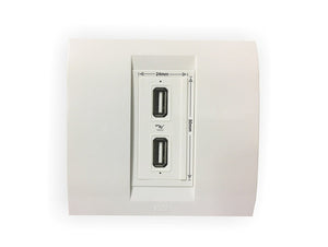 Open Box Unused Wayona 2.1A Dual USB Socket Charger. Compatible with Anchor Roma Switch Plate - White Pack of 4