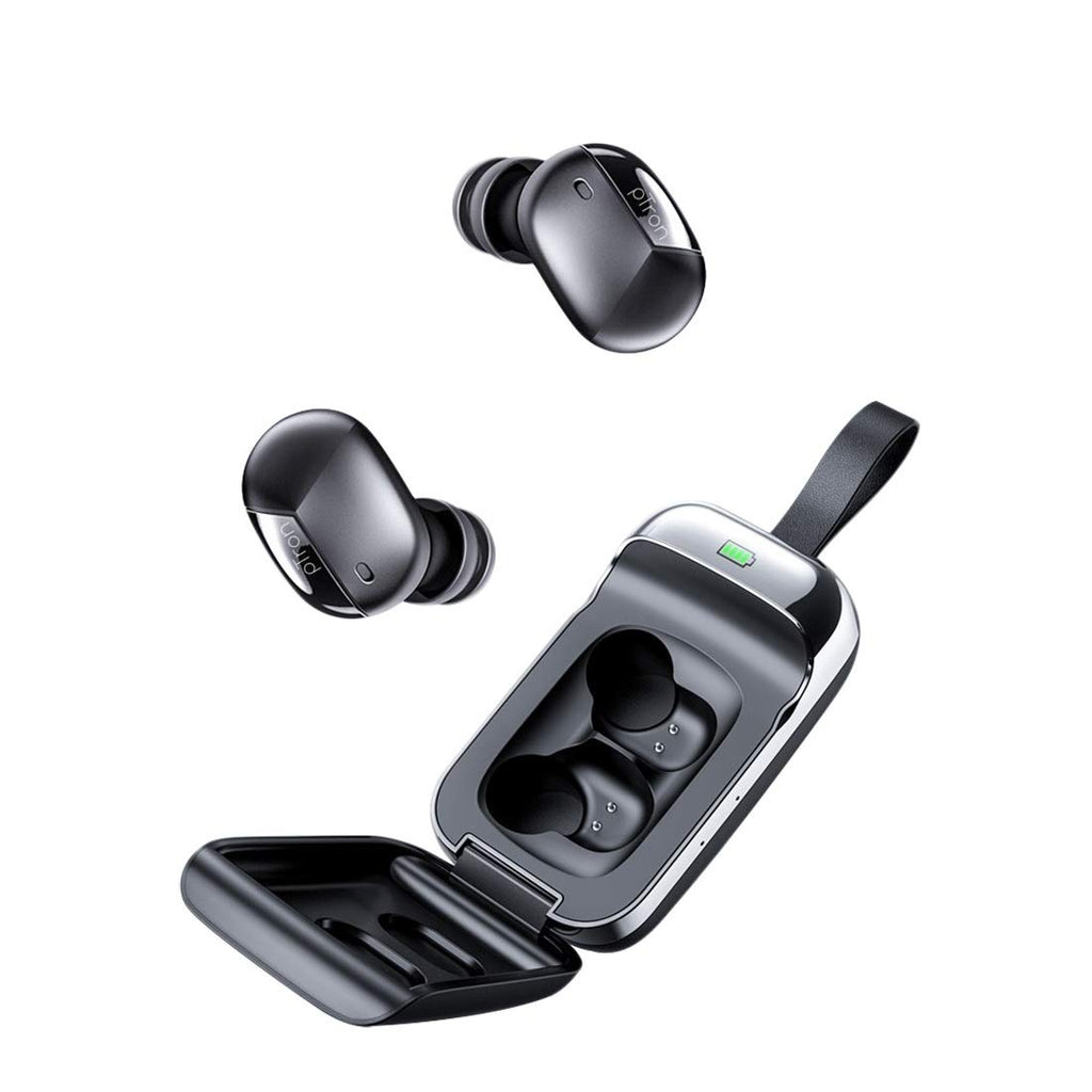 Open Box Unused pTron Bassbuds Urban in-Ear True Wireless Stereo Bluetooth Headphones (TWS) with Mic - (Black)