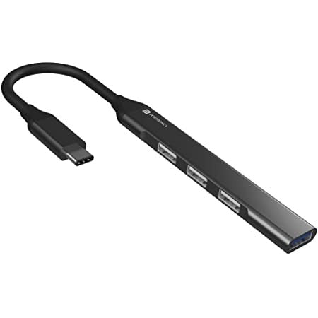 तेज़ डेटा ट्रांसफर के साथ ओपन बॉक्स अप्रयुक्त पोर्ट्रोनिक्स MPORT 31C 4-इन-1 USB हब (टाइप C से 4 USB-A पोर्ट)