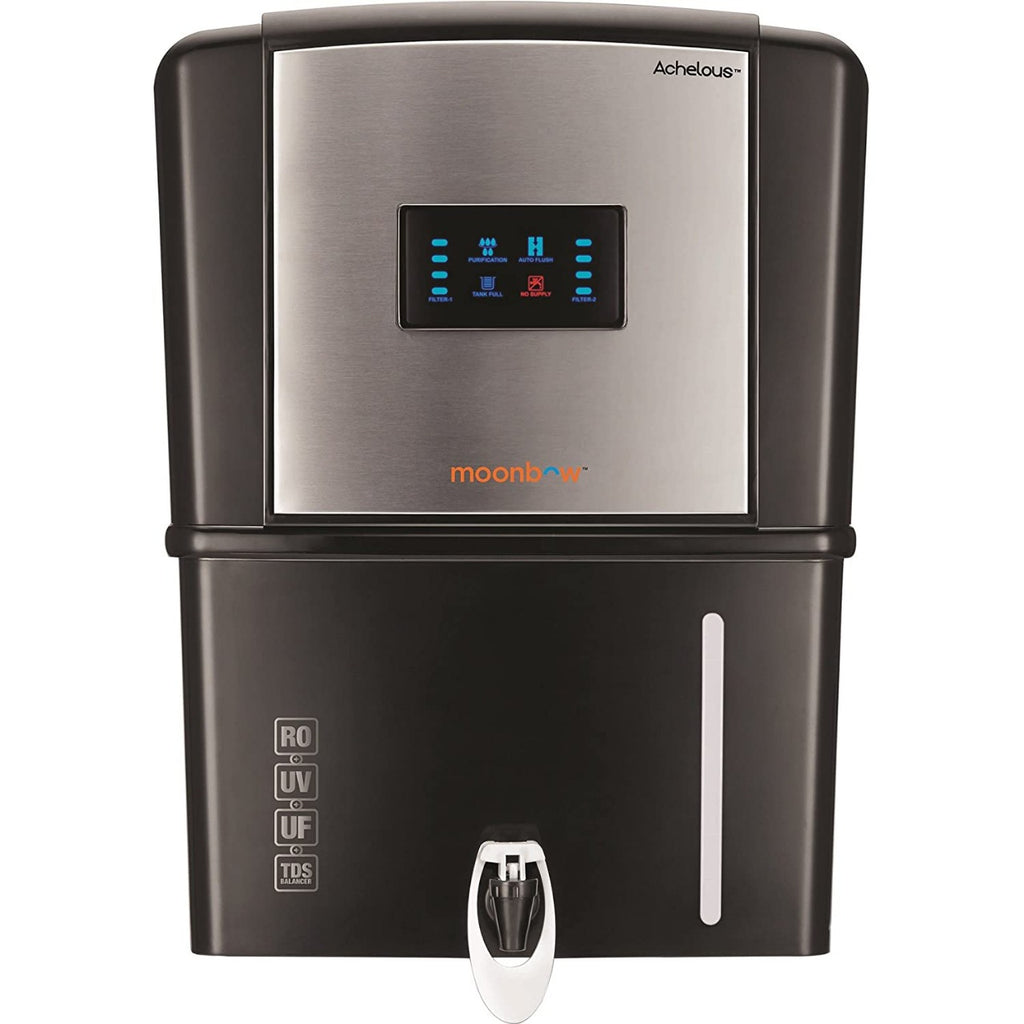 Moonbow by Hindware Achelous 9 L RO + UV + UF + TDS Water Purifier  (Black)