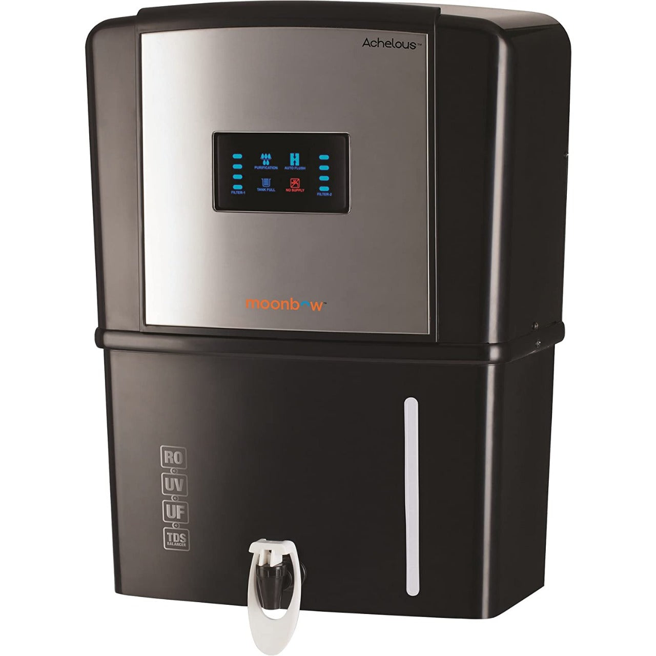 Moonbow by Hindware Achelous 9 L RO + UV + UF + TDS Water Purifier  (Black)