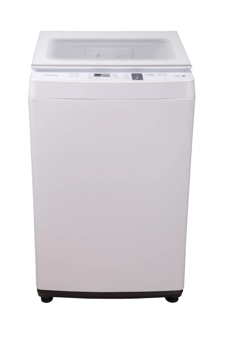 खुला बॉक्स, अप्रयुक्त तोशिबा 7 किलो पूरी तरह से स्वचालित टॉप लोडिंग वॉशिंग मशीन (AW-J800A-IND) (सफ़ेद)