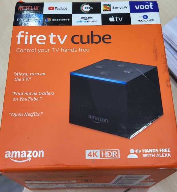 Fire TV Cube , Hands-free streaming device with Alexa , 4K Ultra HD
