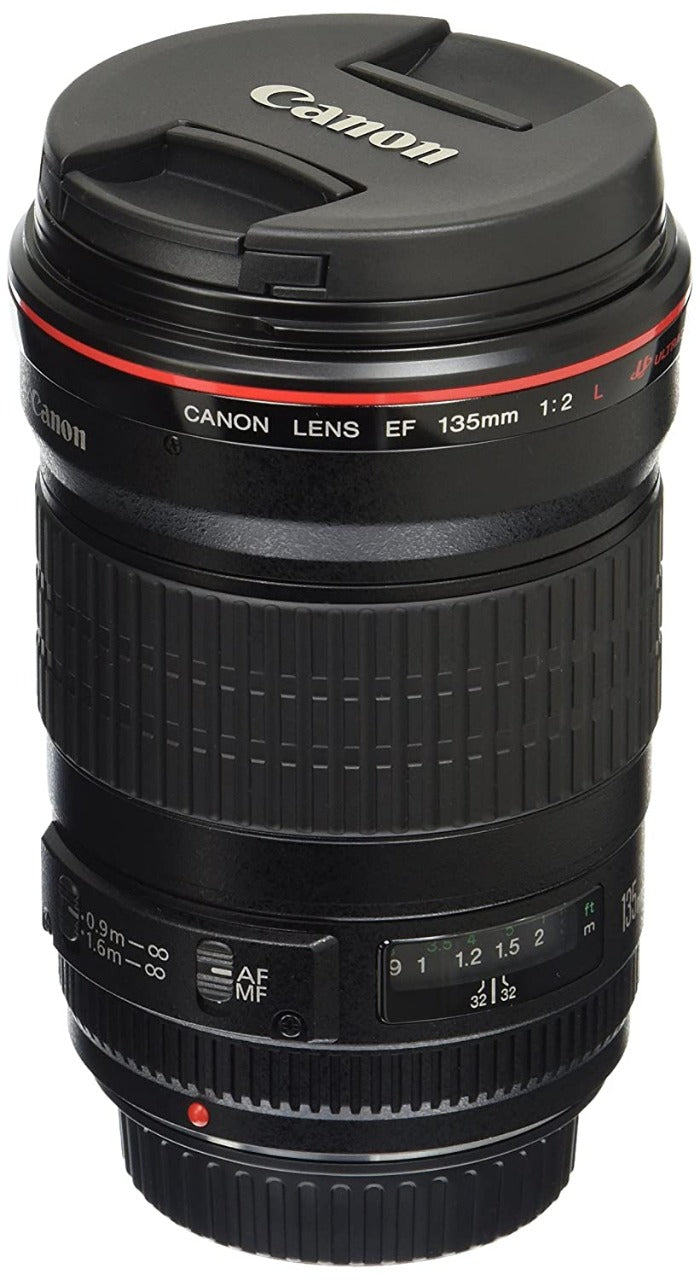 कैनन एसएलआर कैमरे के लिए प्रयुक्त कैनन EF 135mm F/2L USM प्राइम लेंस