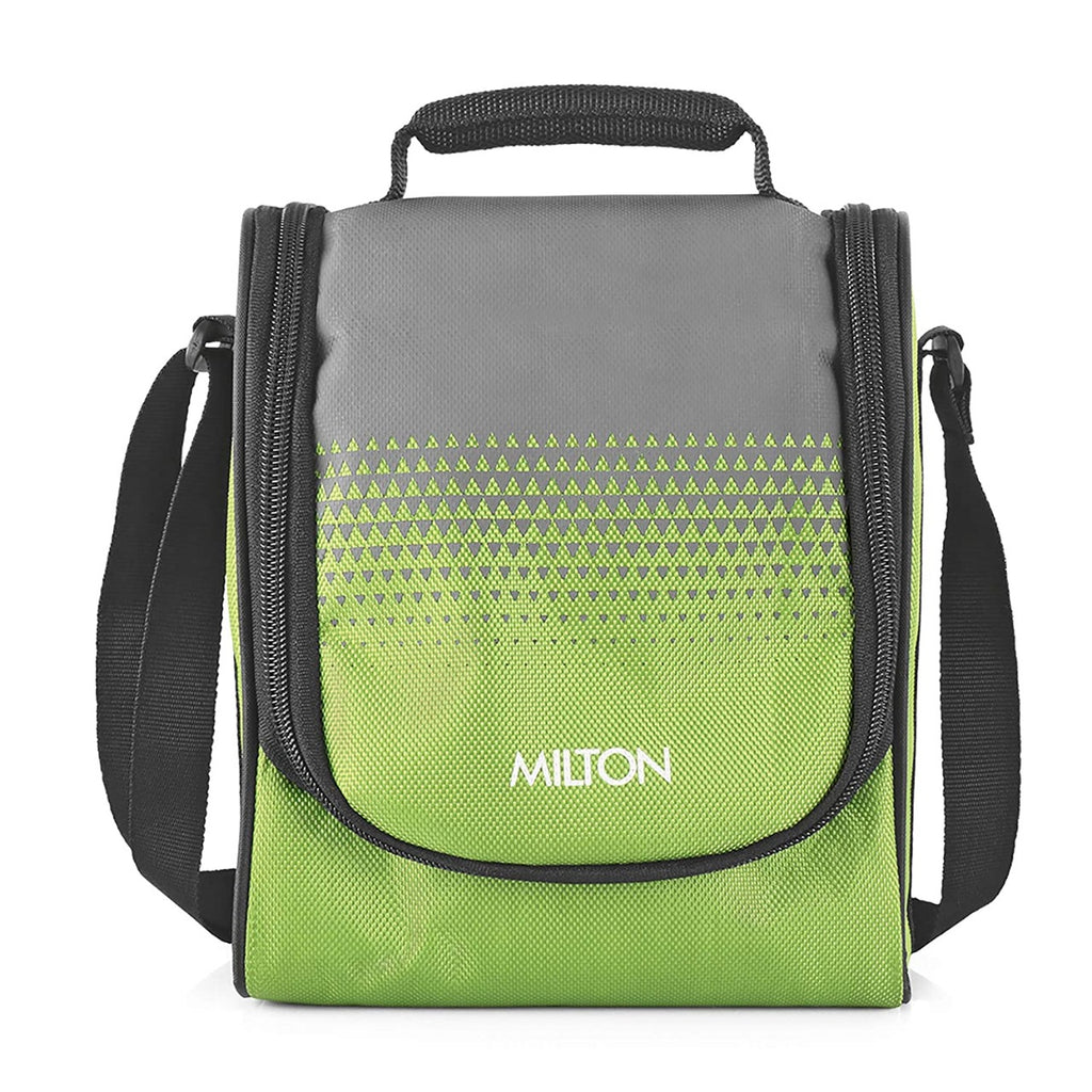 Milton Tasty 4 Stainless Steel Combo Lunch Box with Bottle, Green Pack of 5
