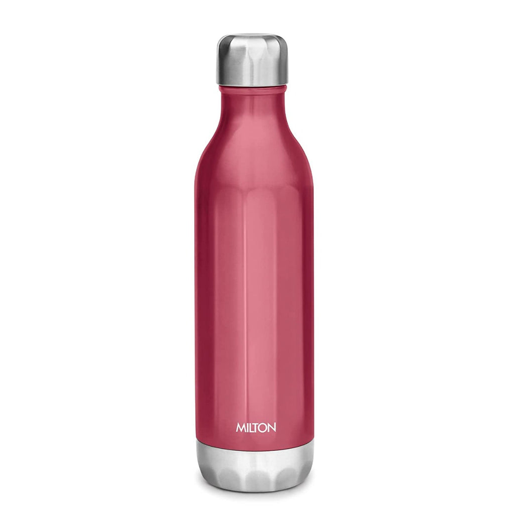 Milton Bliss 900 Thermosteel Vaccum Insulated 24 Hours Hot & Cold Water Bottle, 820 ml, Red, Pack of 2