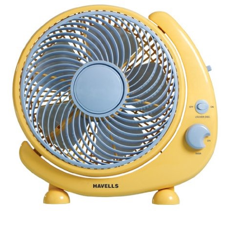 Havells Cresent 250mm Personal Fan (Yellow) Pack of 3