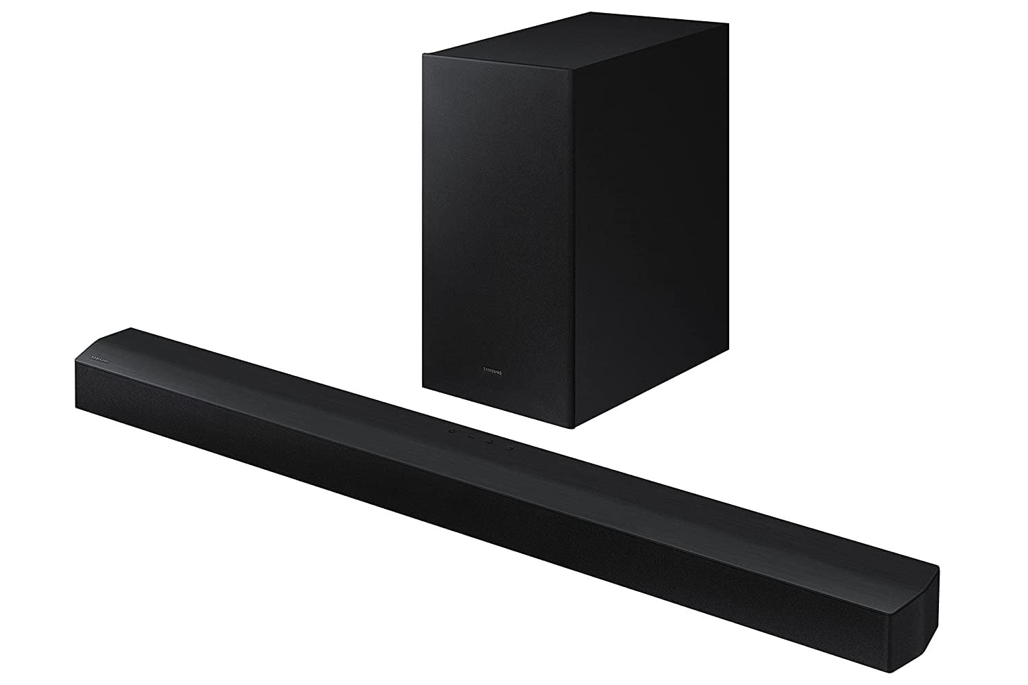 Open Box, Unused SAMSUNG (HW-B45E/XL) with 3 speakers,Wireless Subwoofer and Dolby 3D and Soundbar