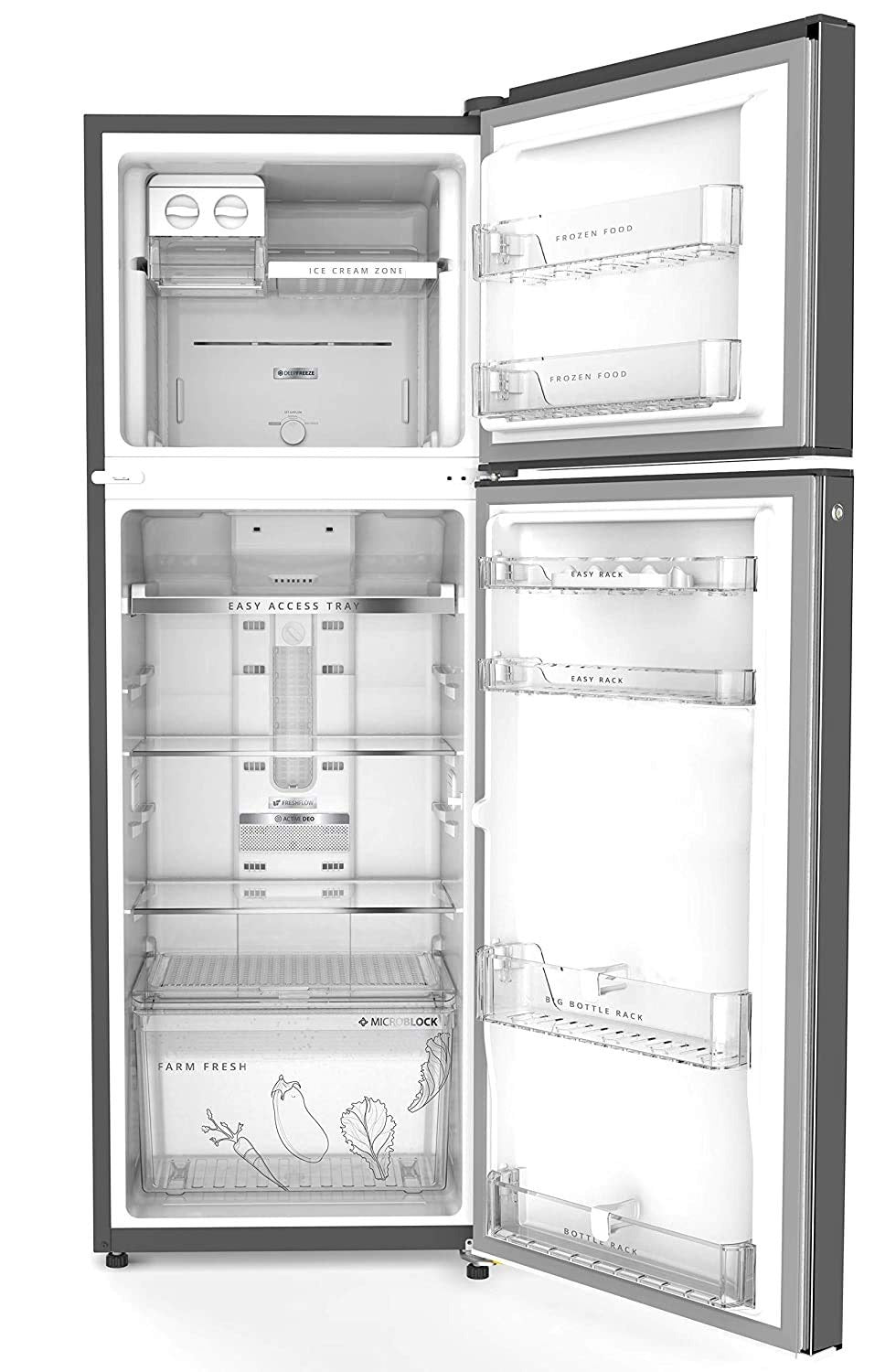 Open Box, Unused Whirlpool 340 L Double Door Refrigerator (IF INV CNV 355 2S ARCTIC STEEL)