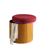 गैलरी व्यूवर में इमेज लोड करें, Detec™ Galina Ottoman with Storage - Walnut and Red Color
