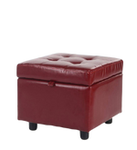 Load image into Gallery viewer, Detec™ Gennadi Ottoman with Storage - Wine Red Color
