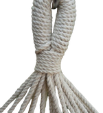 Load image into Gallery viewer, Detec™ Single Cotton Rope Hammock - White Color
