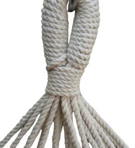 Detec™ Single Cotton Rope Hammock - White Color