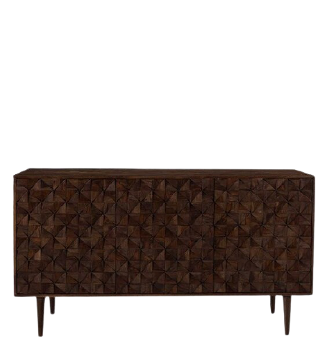 Detec™ Side Board - Natural Finish Dark Brown Color