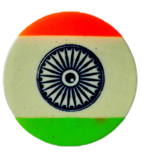 डिटेक™ सिस्का रेनबो (भारतीय ध्वज) कैरम स्ट्राइकर