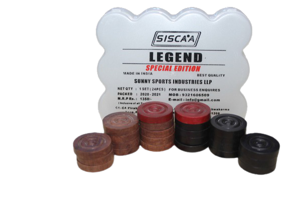 Detec™ Siscaa Carrom Board Combo Packs For Professional Use