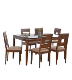 Load image into Gallery viewer, Detec™ 6 Seater Dining Set in Walnut Finish
