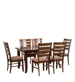 Load image into Gallery viewer, Detec™ 6 Seater Dining Set in Brown Colour
