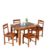 Load image into Gallery viewer, Detec™ Solid Wood 4 Seater Dining Set
