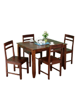 Detec™ Solid Wood 4 Seater Dining Set