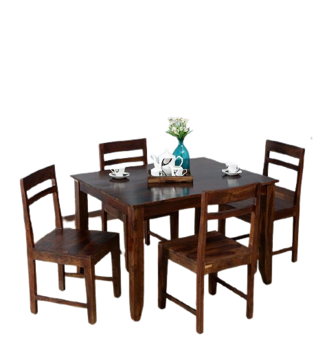 Detec™ Solid Wood 4 Seater Dining Set